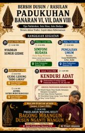 RANGKAIAN ACARA BERSIH DUSUN BANARAN VI, VII, VIII